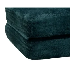Poltrona Letto Bouclé Compressa Petrolio Moderna per Salotto Camera