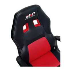 Poltrona Racing con Braccioli e Ruote Ergonomica Rossa Sedia da Gaming Scrivania