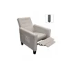 Poltrona Reclinabile Massaggiante Beige con Telecomando