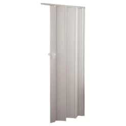 Porta a Soffietto Deluxe Bianca 85x214H cm in PVC Pannello Doppio