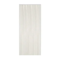 Porta a Soffietto in PVC Bianco con Maniglia Riducibile