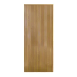 Porta a Soffietto in PVC Noce con Maniglia Riducibile