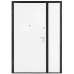 Porta Blinda 2 Ante da Interno Configurabile Classe 3-4 Noce e Bianco