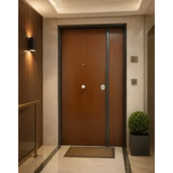 Porta Blinda 2 Ante da Interno Configurabile Classe 3-4 Noce e Bianco