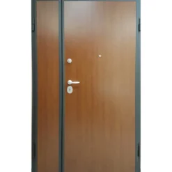 Porta Blindata a 2 Ante Asimmetriche Doppia Anta Termica Verde Antisfondamento