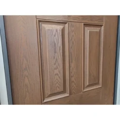 Porta Blindata con Vetro per Esterno Pannello in Vetroresina e Grata in Ferro