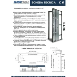 Porta Blindata da Esterno Classe 3 o Classe 4 con Rivestimento Grigio