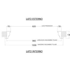 Porta Blindata di Sicurezza Easy Bianca 82x193 cm per Ingresso