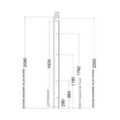 Porta Blindata Easy Grigia 82x193 cm Ingresso Sicurezza
