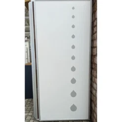 Porta Blindata per Esterno con Pannello Bianco Pantografato Drops