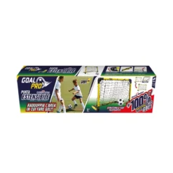 Porta Calcio Estendibile Pieghevole 90x60x42 Rete con Pompa e Palla