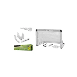 Porta Calcio Goal Striker Pieghevole 90x59x61 h Rete Palla 4 Piccchetti Calcetto