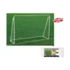 Porta Calcio Regolamentare 300x120x205 Metallo Rete Gioco Giardino Calcetto Casa