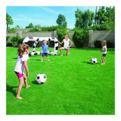 Porta Gonfiabile Calcio 2 Palloni Inclusi Gioco per tutti Giardino Mare Spiaggia