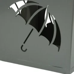 Portaombrelli da Ingresso in Metallo Design Ombrelli Grigio 19x19