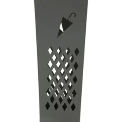 Portaombrelli da Ingresso in Metallo Design Ombrello Rombi Grigio 19x19