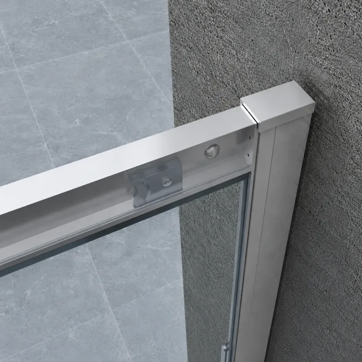 Porta Scorrevole Box Doccia Nicchia Anta Vetro 6 mm Cristallo Trasparente