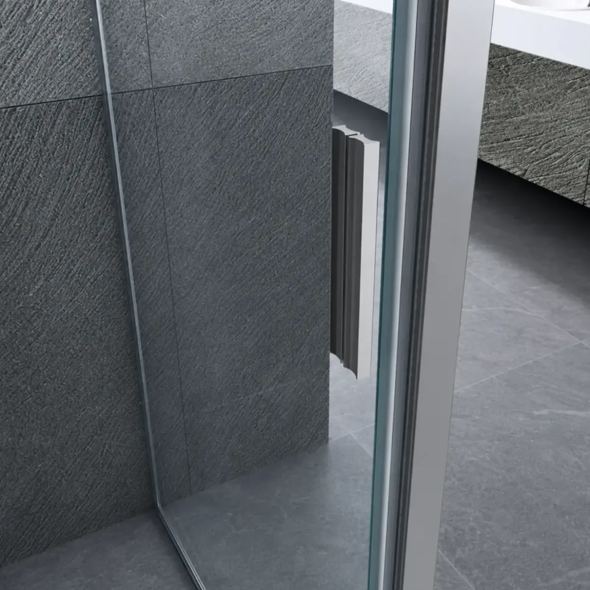 Porta Scorrevole Box Doccia Nicchia Anta Vetro 6 mm Cristallo Trasparente