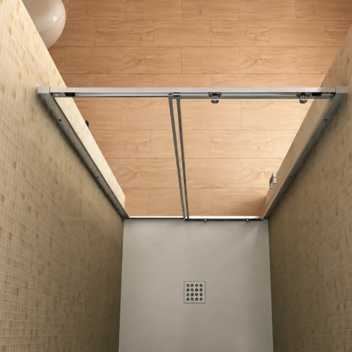 Porta Scorrevole Box Doccia Nicchia Anta Vetro 6 mm Cristallo Trasparente