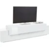 Porta TV Bianco Credenza con Ante a Ribalta 200 Mobile Basso Soggiorno