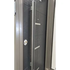 Portone Blindato in Vetroresina con Pannello per Esterno Grigio Porta Blindata