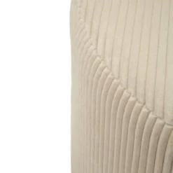 Pouf a Cuore Camera da Letto Salone Bianco 49x45x42 cm Plissettato