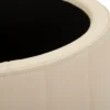 Pouf con Contenitore Similpelle Crema Oro Moderno Soggiorno Camera