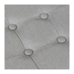 Pouf Contenitore Poggiapiedi Tortora Quadrato 38x38x40 cm