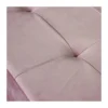 Pouf Contenitore Poggiapiedi per Soggiorno Rosa Rettangolare 76x38 cm
