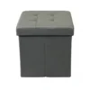 Pouf Contenitore Portaoggetti Quadrato Portaoggetti 38x38 cm