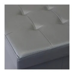 Pouf Contenitore Portaoggetti Quadrato Portaoggetti 38x38 cm