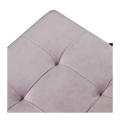 Pouf Contenitore Portaoggetti Rosa Quadrato Portaoggetti 38x38 cm