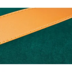 Pouff Contenitore Tondo Puff Verde Portaoggetti Sgabello con Maniglia