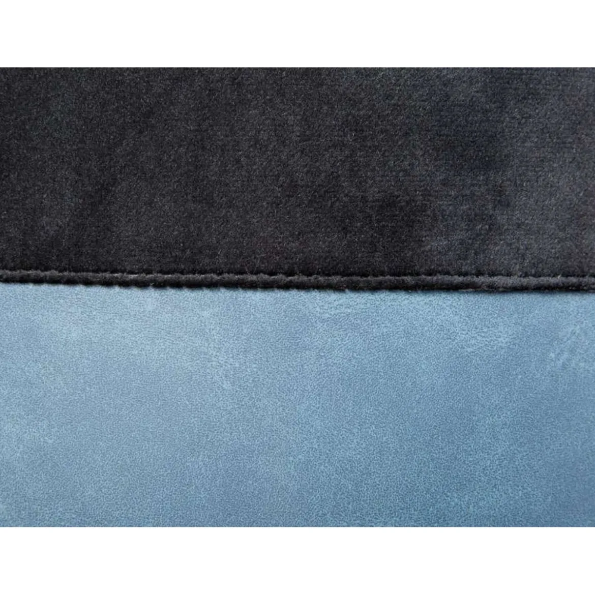 Pouff Secchiello Nero con Maniglia Sgabello da Seduta e Poggiapiedi