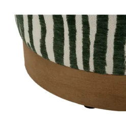 Pouf in Spugna Zebrato Verde Marrone da Soggiorno Camera da Letto