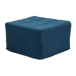 Pouf Letto Singolo Pieghevole Richiudibile Blu 70x70 cm Salvaspazio