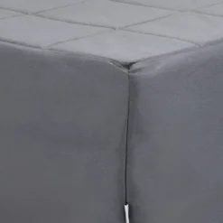 Pouf Letto Singolo Pieghevole Richiudibile Grigio 70x70 cm Salvaspazio