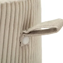 Pouf Moderno Cono Bianco Imbottito 41x41x45 cm Salone Camera