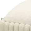 Pouf Panca Contenitore Bianco Imbottito Mdf Poliestere Camera da Letto