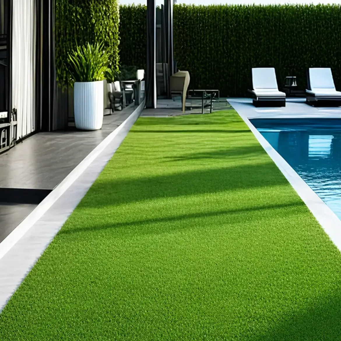 Prato Sintetico 25x1 m Antiscivolo 7 mm Verde Effetto Erba in Lattice