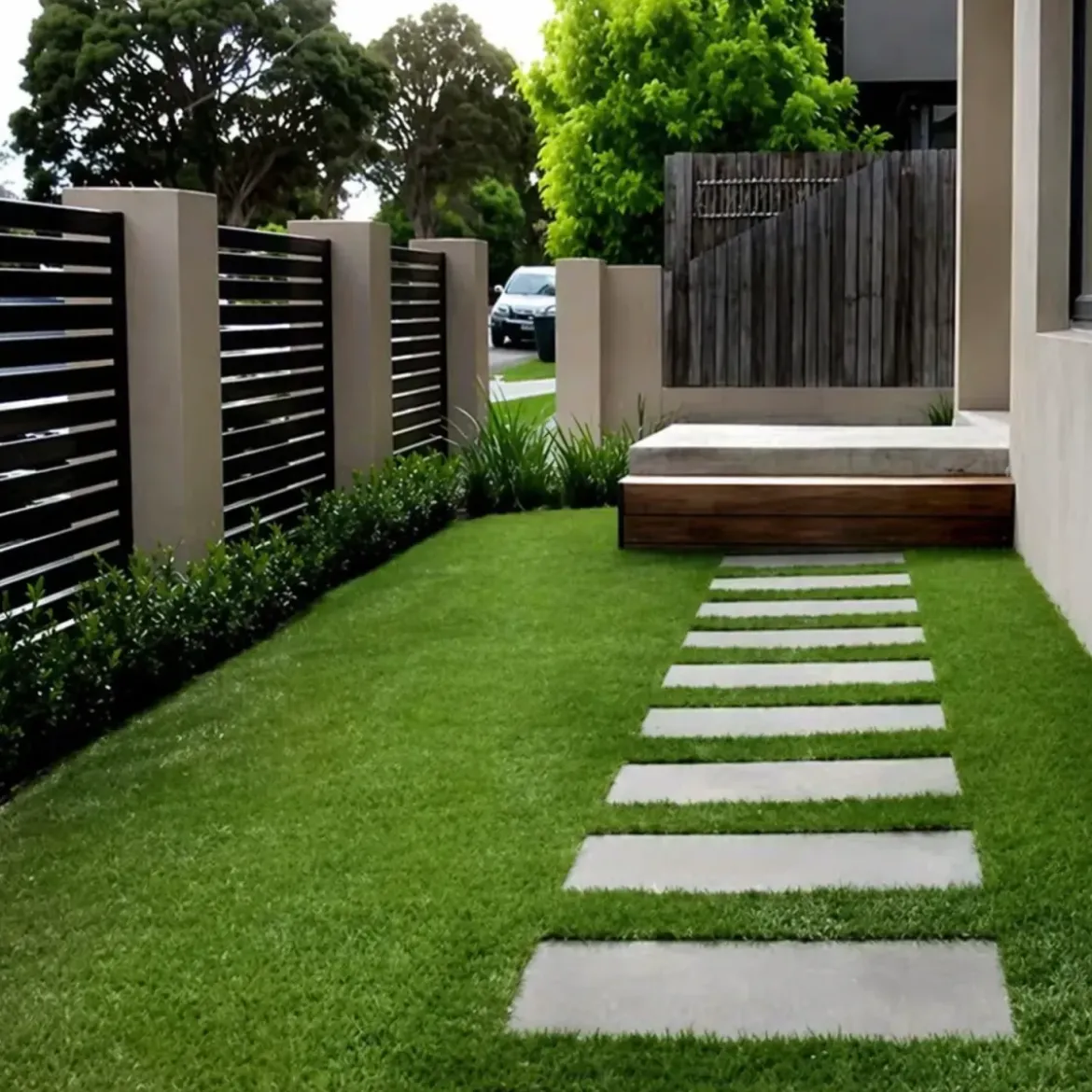 Prato Sintetico 5x2 m UV Resistente 20 mm Verde Effetto Erba Lattice