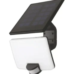Proiettore Solare LED 8W con Pannello Orientabile Sensore Movimento