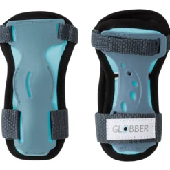 Protezioni per Bambini XS Set Gomiti Ginocchia Polsi Blu Pastello Bici