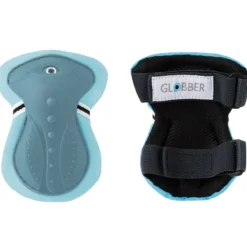 Protezioni per Bambini XS Set Gomiti Ginocchia Polsi Blu Pastello Bici
