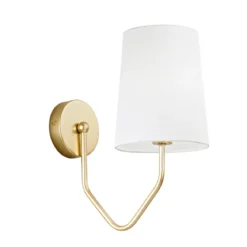 Punto Luce Oro Lampada per Interno Applique Elegante in Metallo a Parete