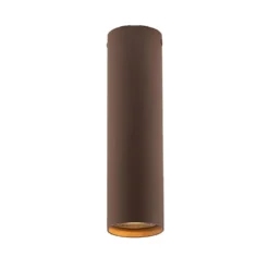 Punto Luce Tubolare Bronzo Plafoniera in Metallo Faretto da Soffitto