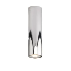 Punto Luce Tubolare Faretto da Soffitto Plafoniera in Metallo Cromo