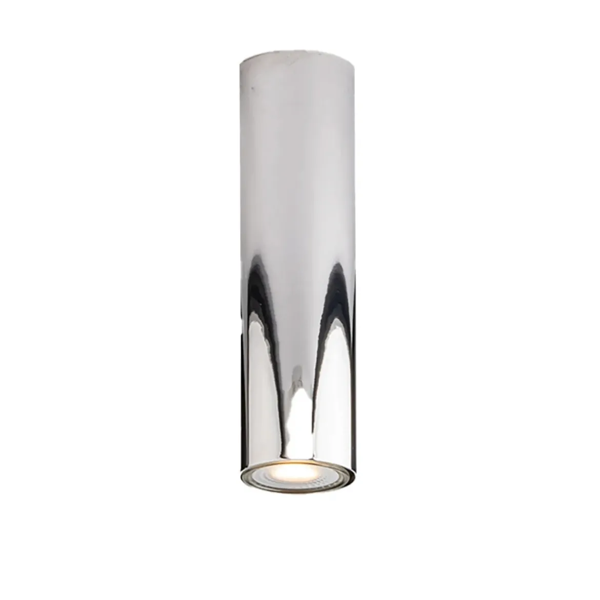 Punto Luce Tubolare Faretto da Soffitto Plafoniera in Metallo Cromo