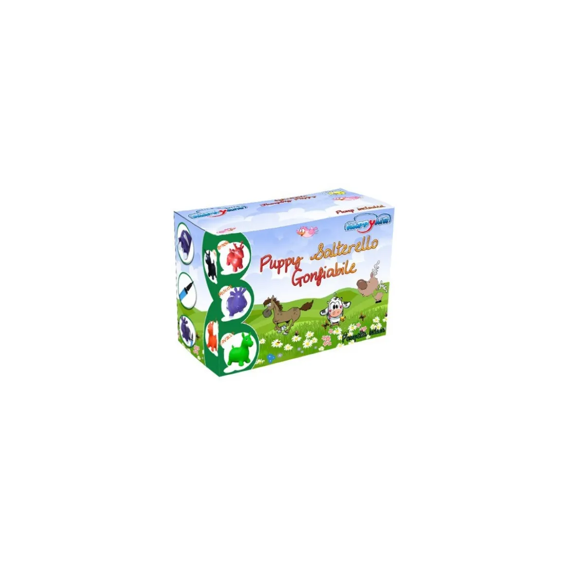 Puppy Animaletti Cavalcabili Gonfiabili Gomma Saltarello Giochi Bimbi Max 35kg