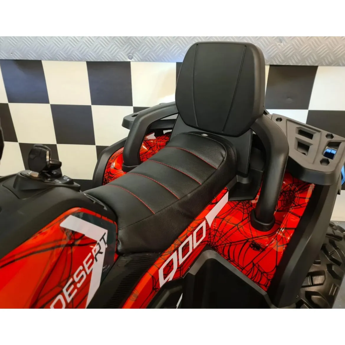 Quad Elettrico Rosso con Batteria 12 V a 4 Ruote Macchina per Bambino